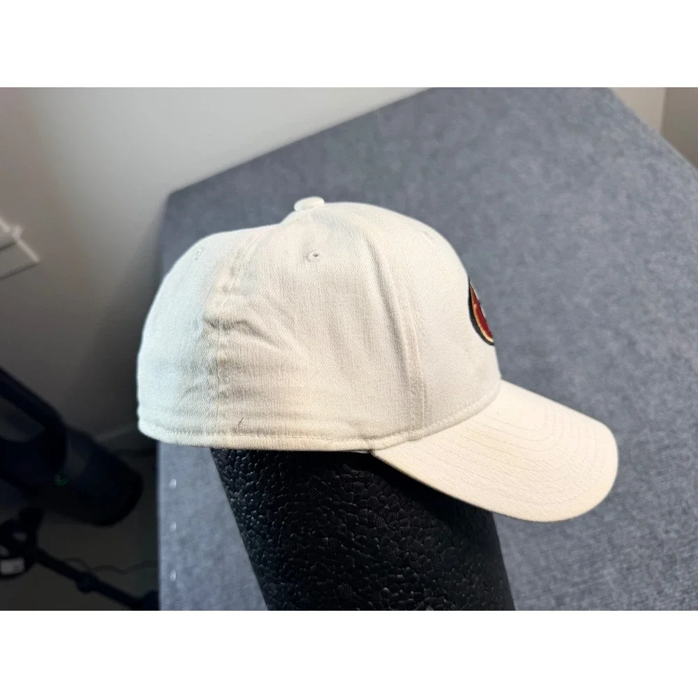 Reebok San Francisco 49ers Hat Mens L/XL Cream‎ Fitted NFL Football Cap 49ers SF